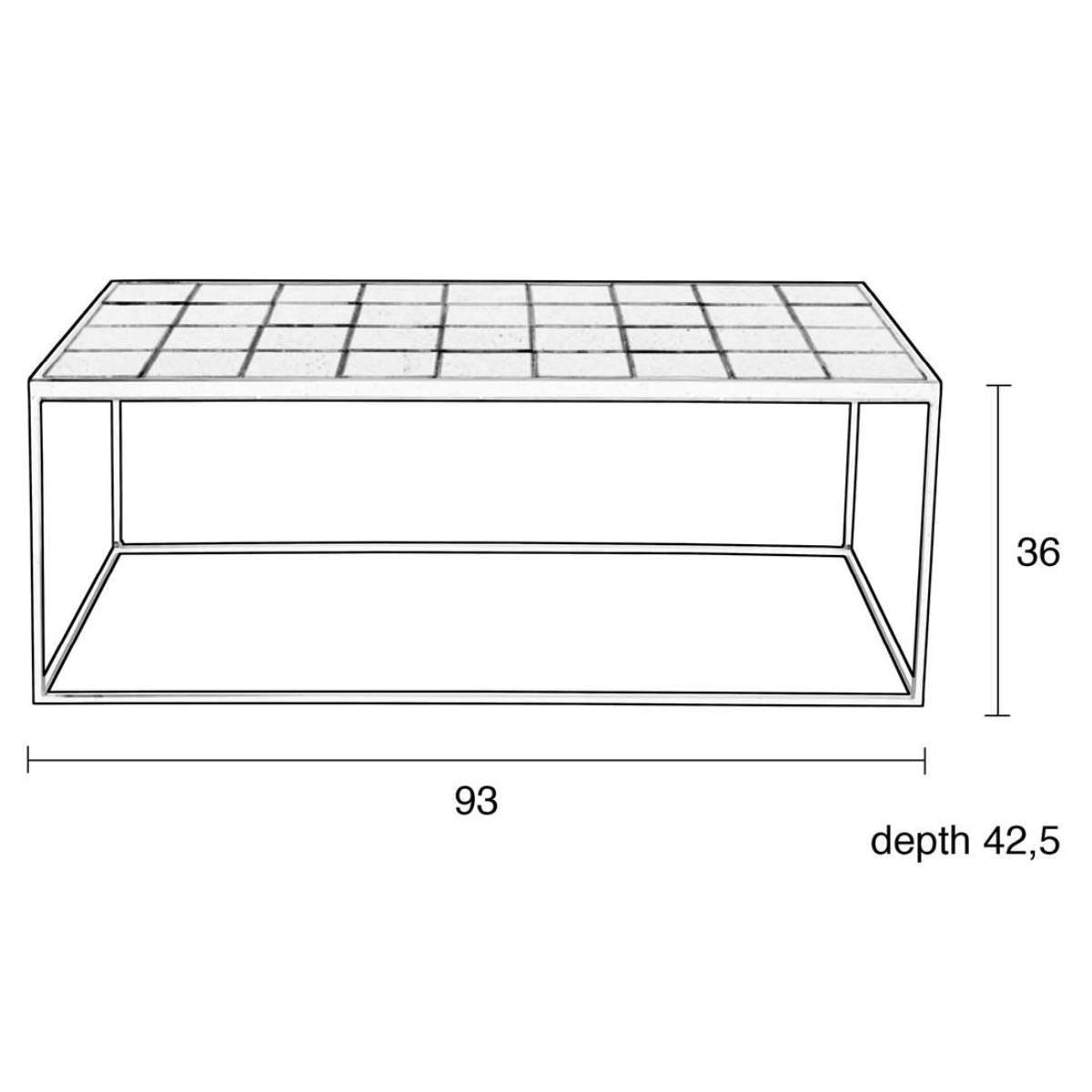 Zuiver Coffee Table Glazed