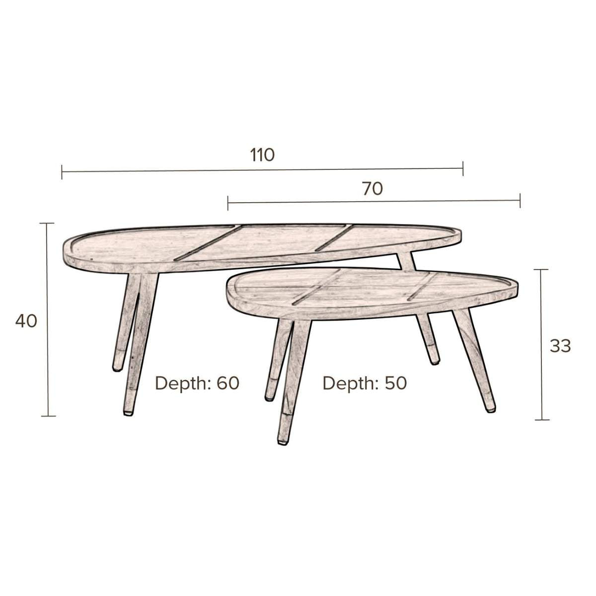Dutch Bone Coffee Table Sham Set Of 2