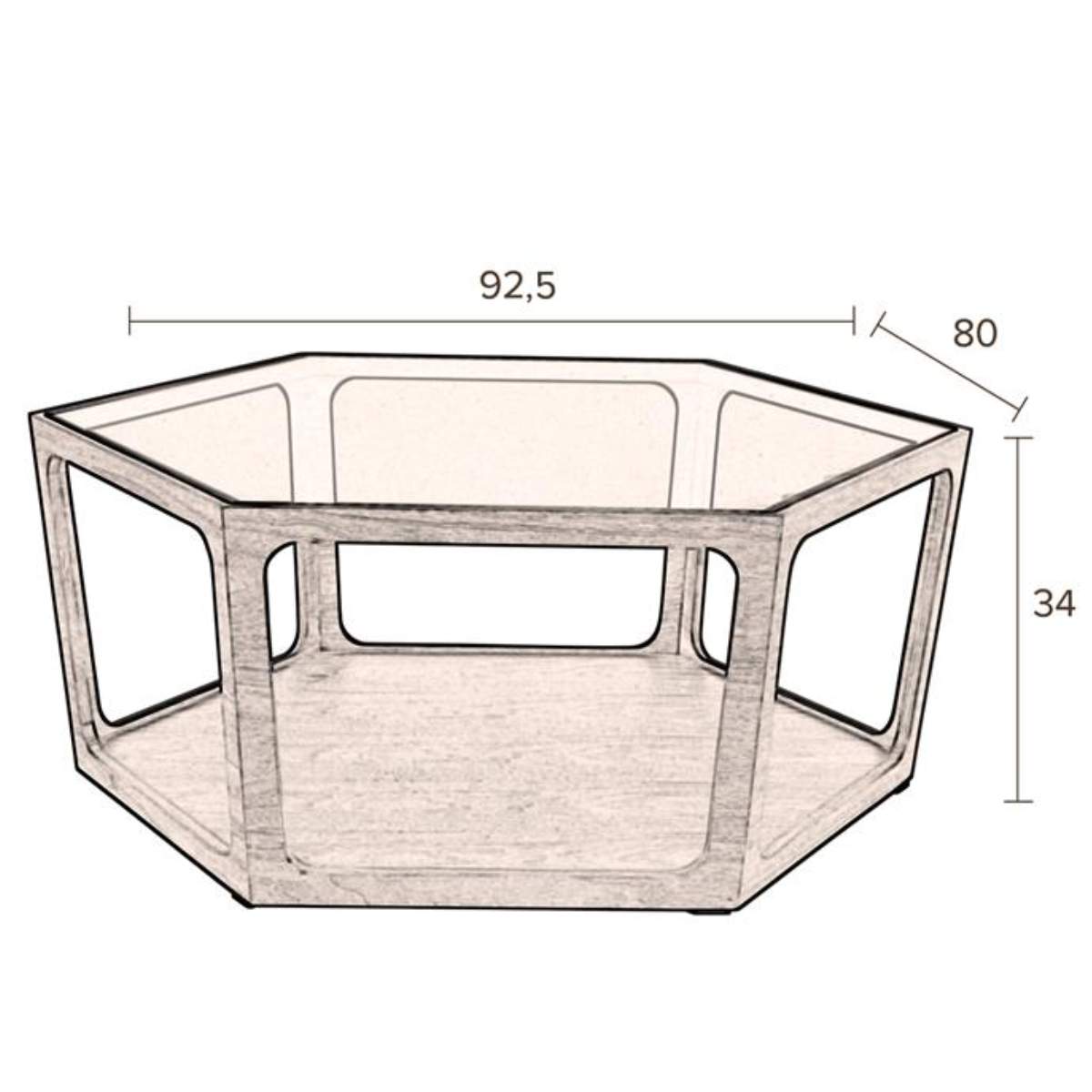 Dutch Bone Coffee Table Sita