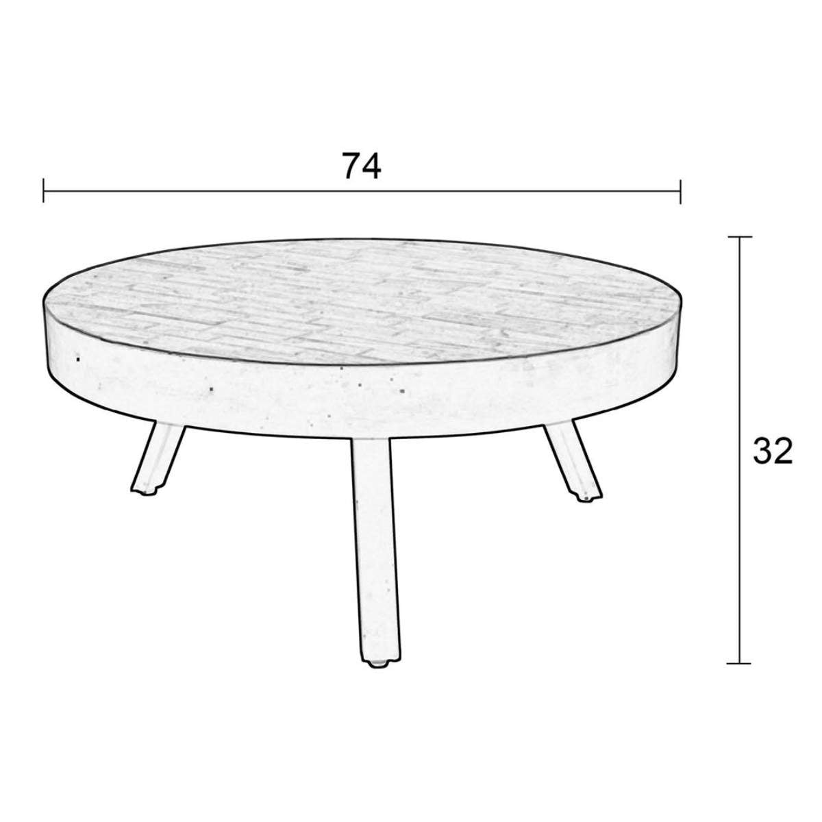 Beau&Co Coffee Table Suri Large Black