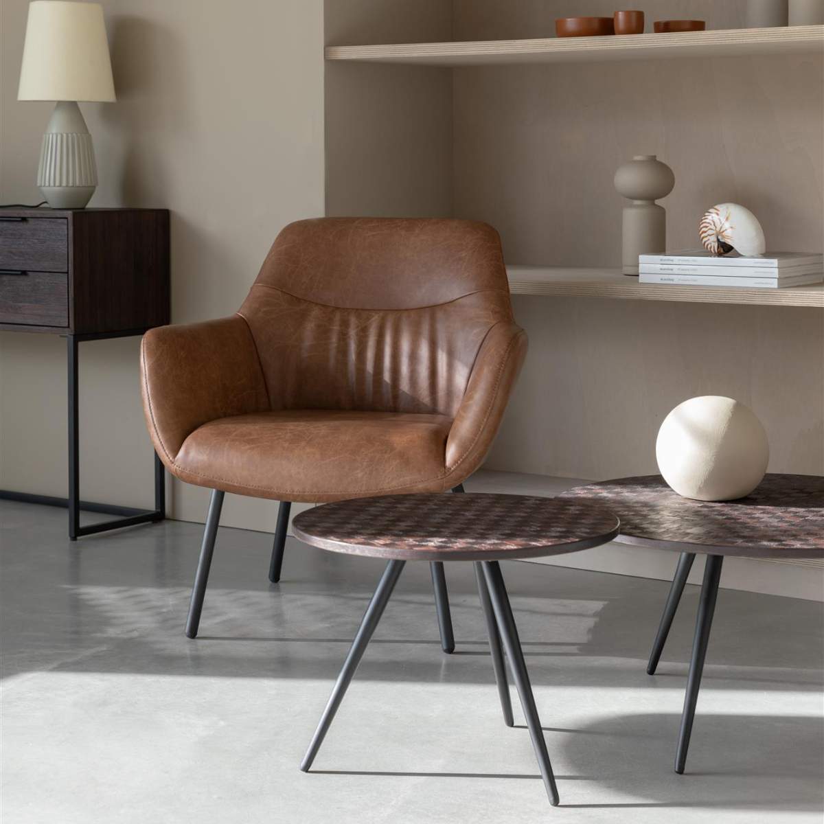 Beau&Co Coffee + side table Webster set of 2