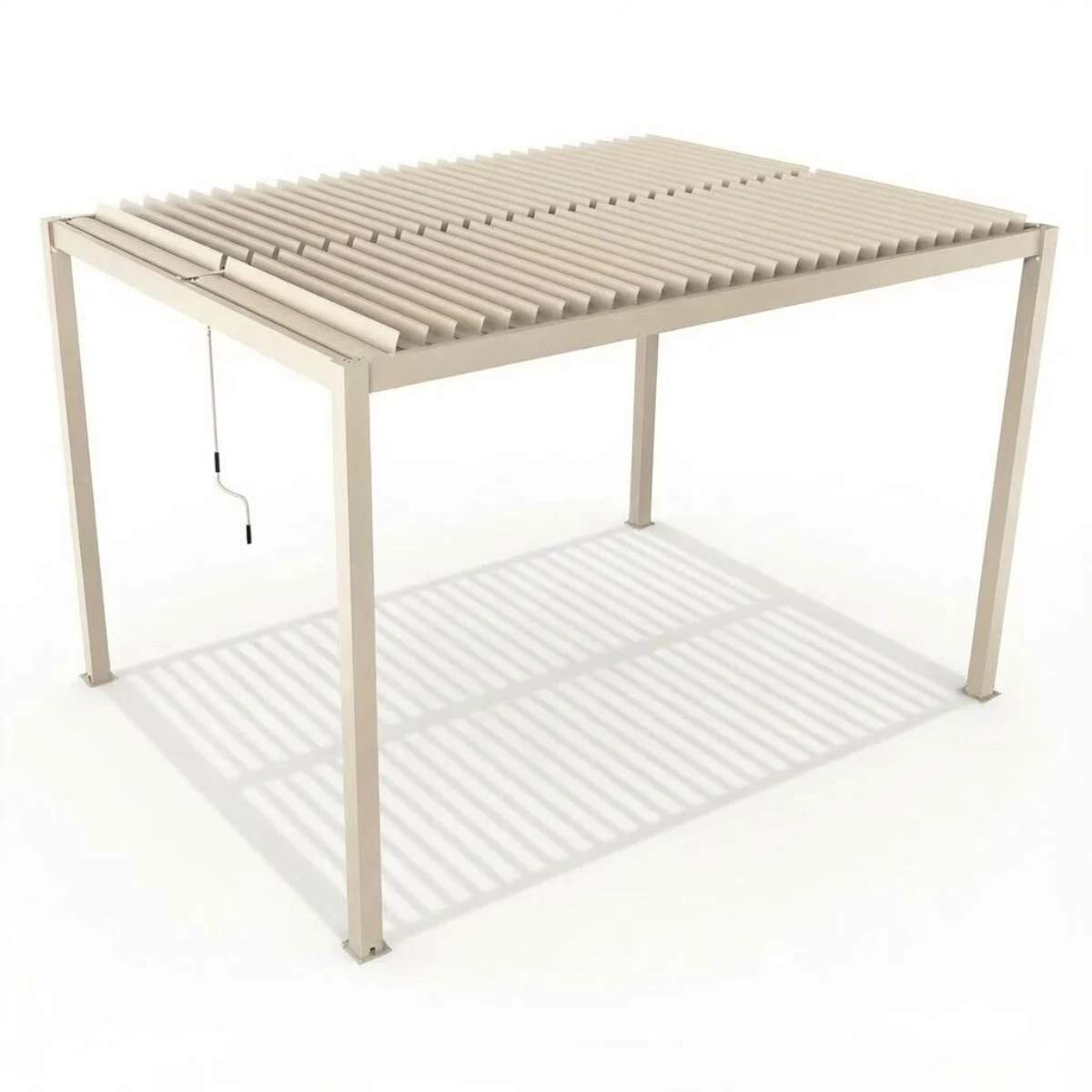 Maze - Como 3m x 4m Aluminium Garden Pergola With LED Lights