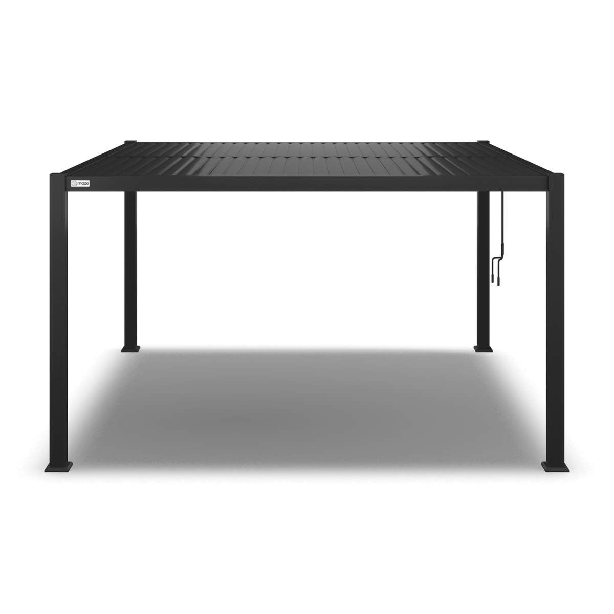 Maze - Como 4m x 4m Aluminium Metal Outdoor Garden Pergola