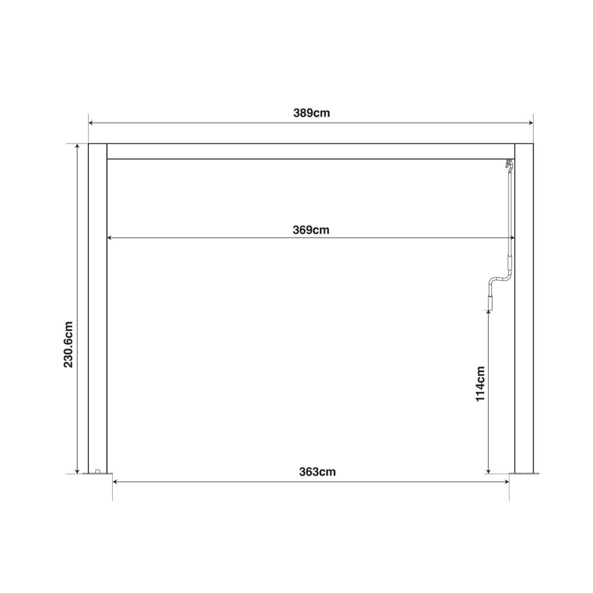 Maze - Como 7.8m x 4m Aluminium Metal Outdoor Garden Pergola