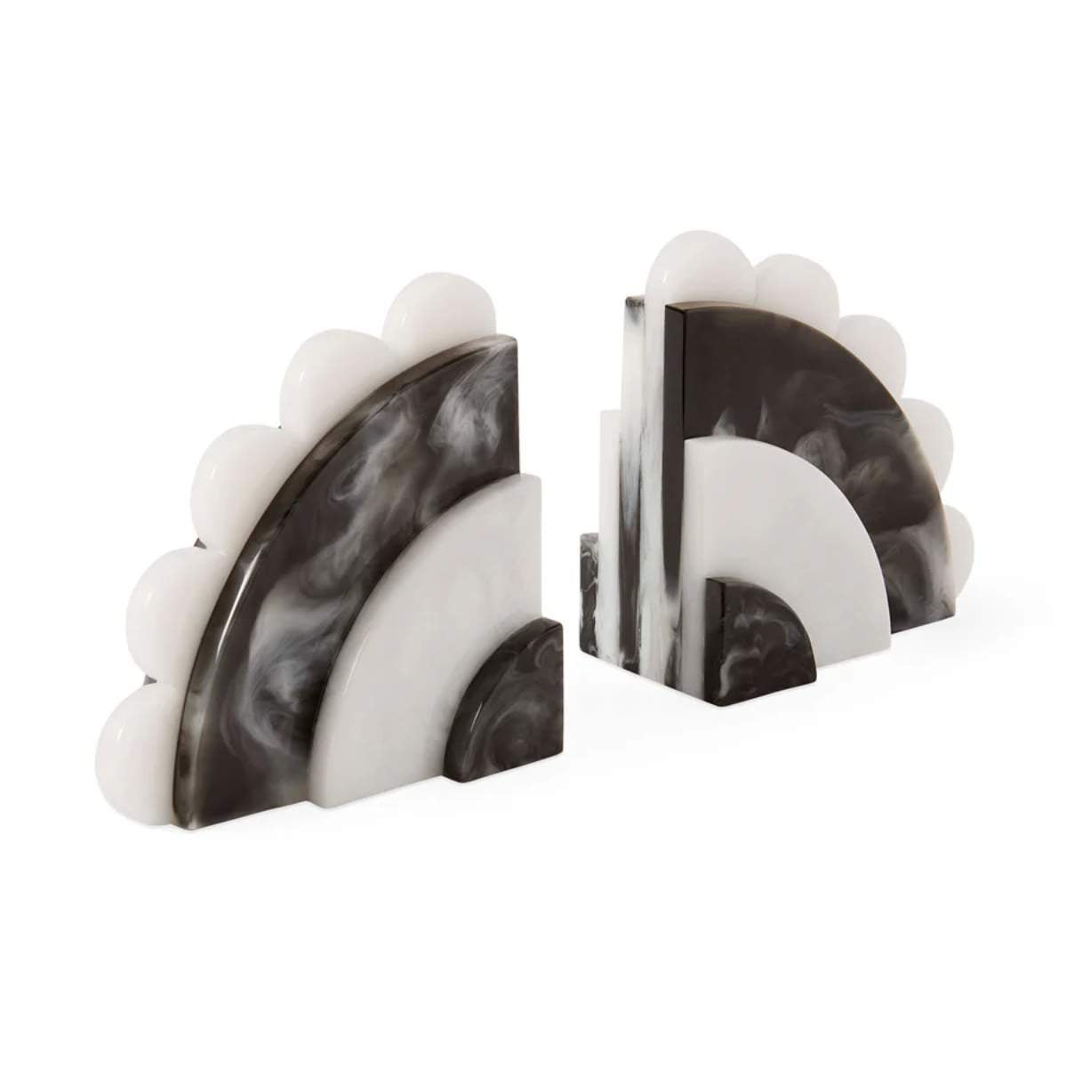 Jonathan Adler Como Black & White Bookends