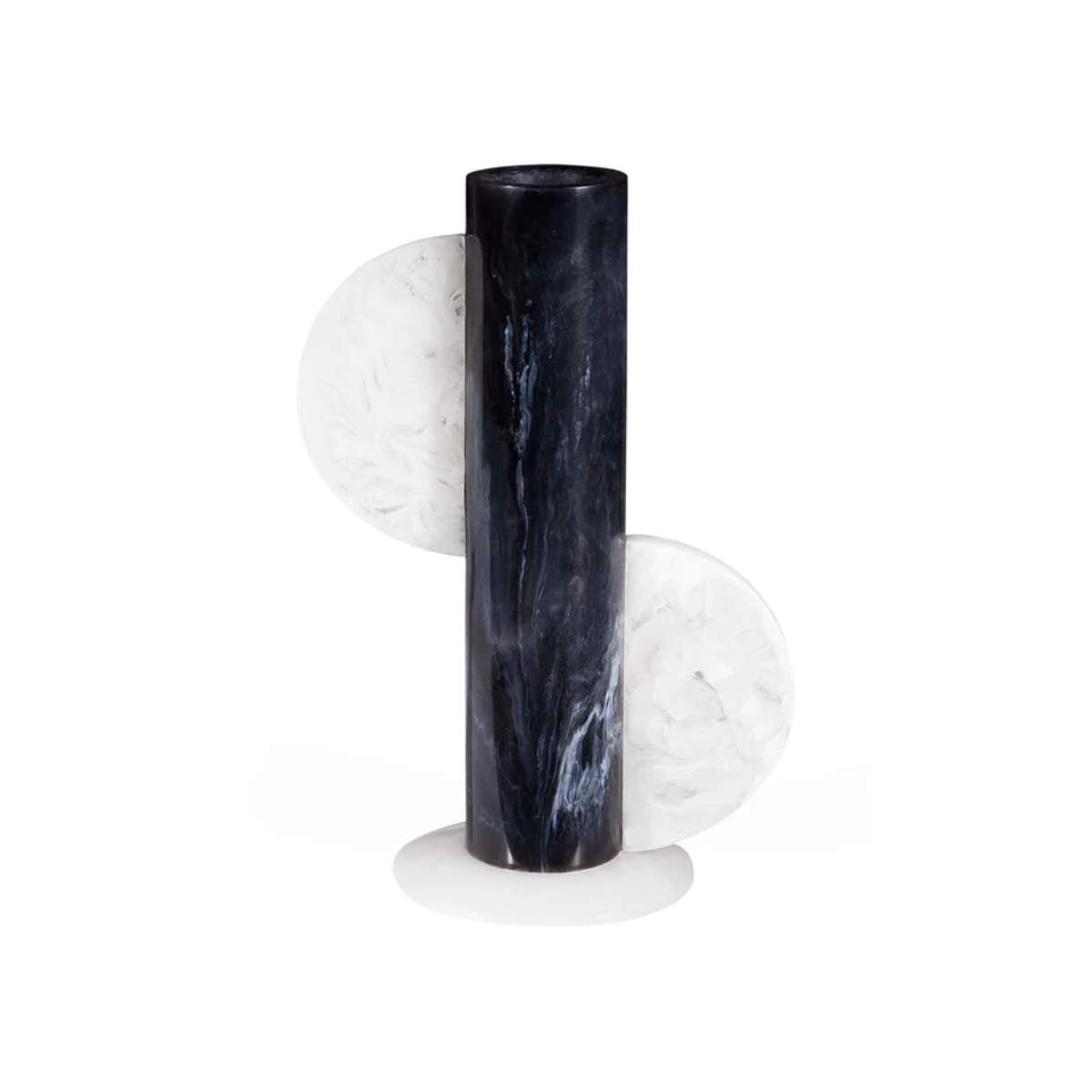 Jonathan Adler Como Black & White Cylinder Vase