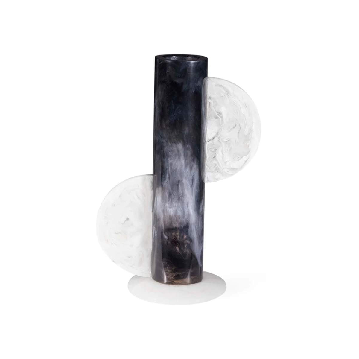 Jonathan Adler Como Black & White Cylinder Vase