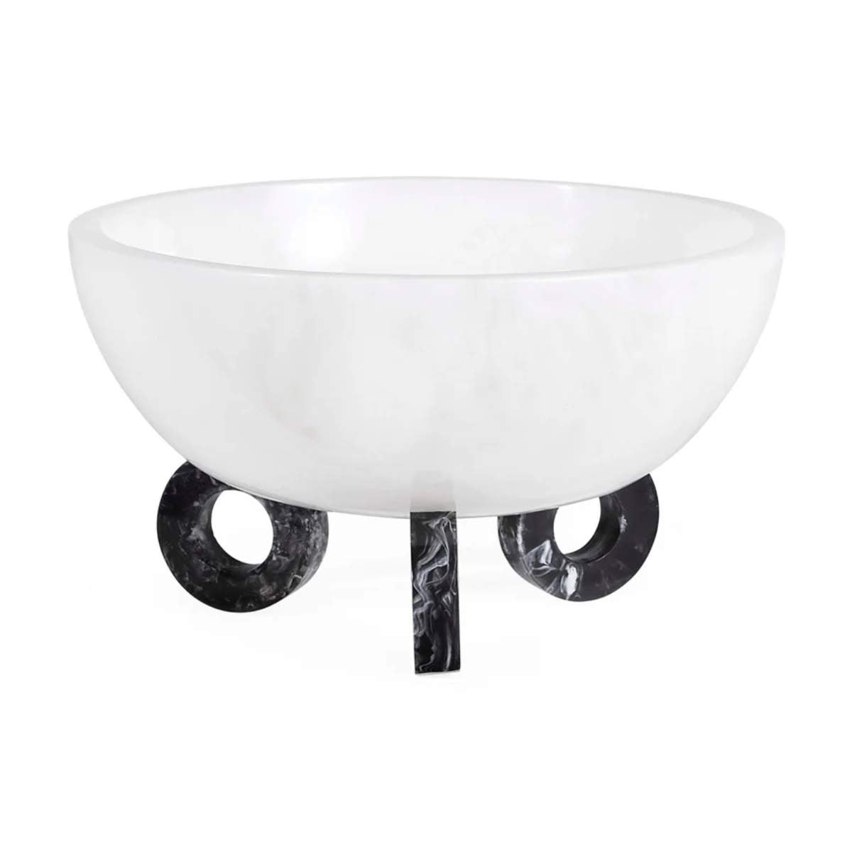 Jonathan Adler Como Black & White Disc Bowl