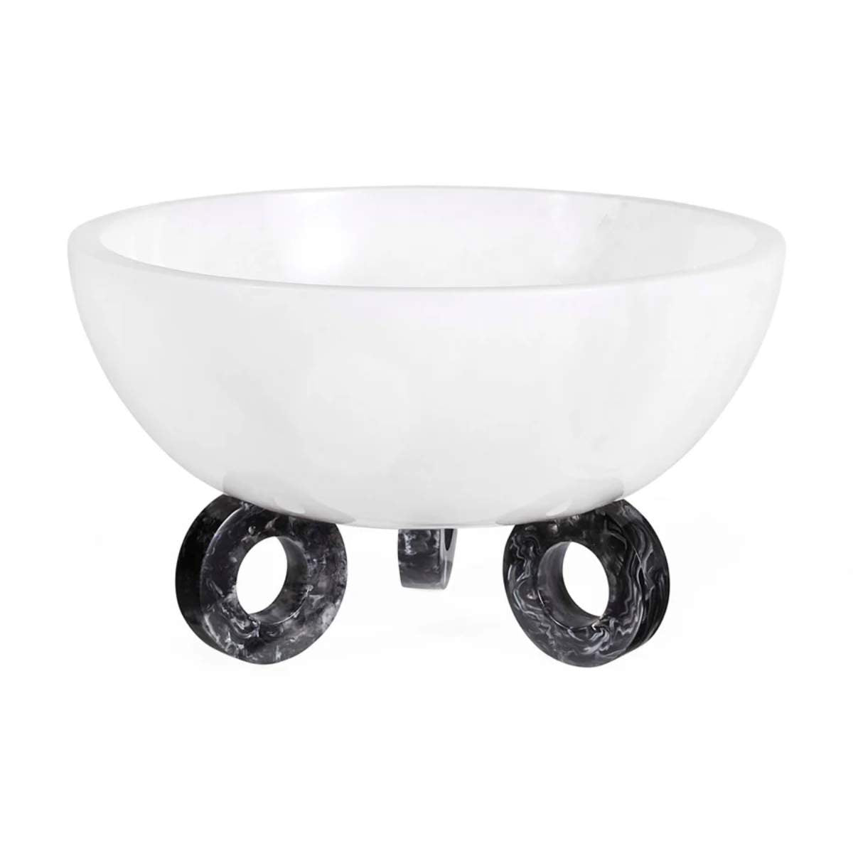 Jonathan Adler Como Black & White Disc Bowl