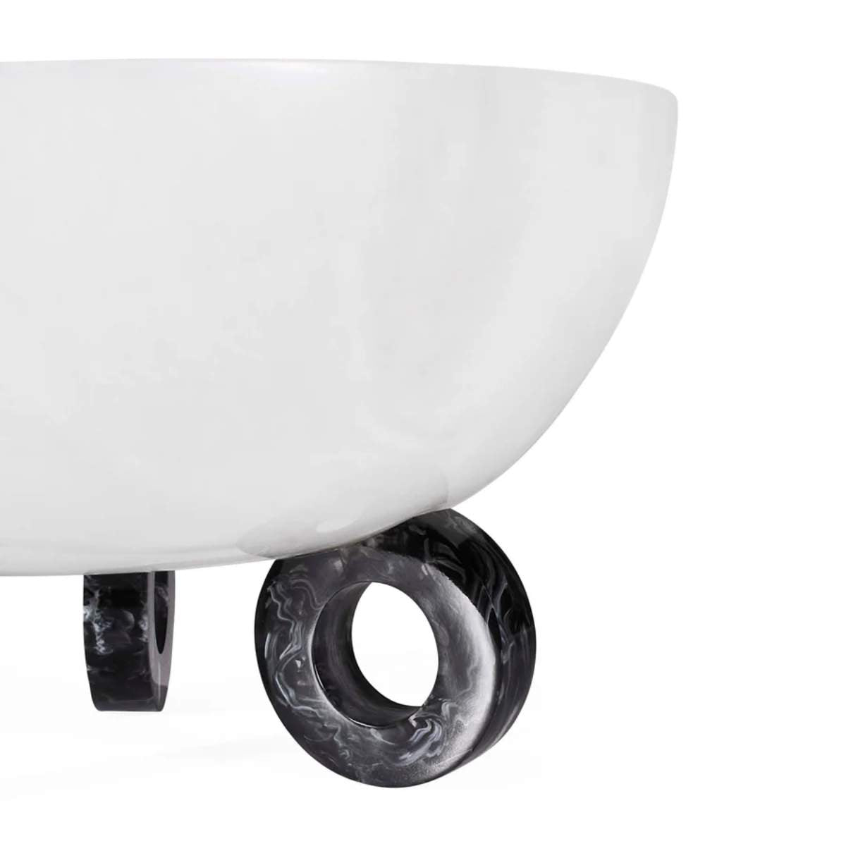 Jonathan Adler Como Black & White Disc Bowl
