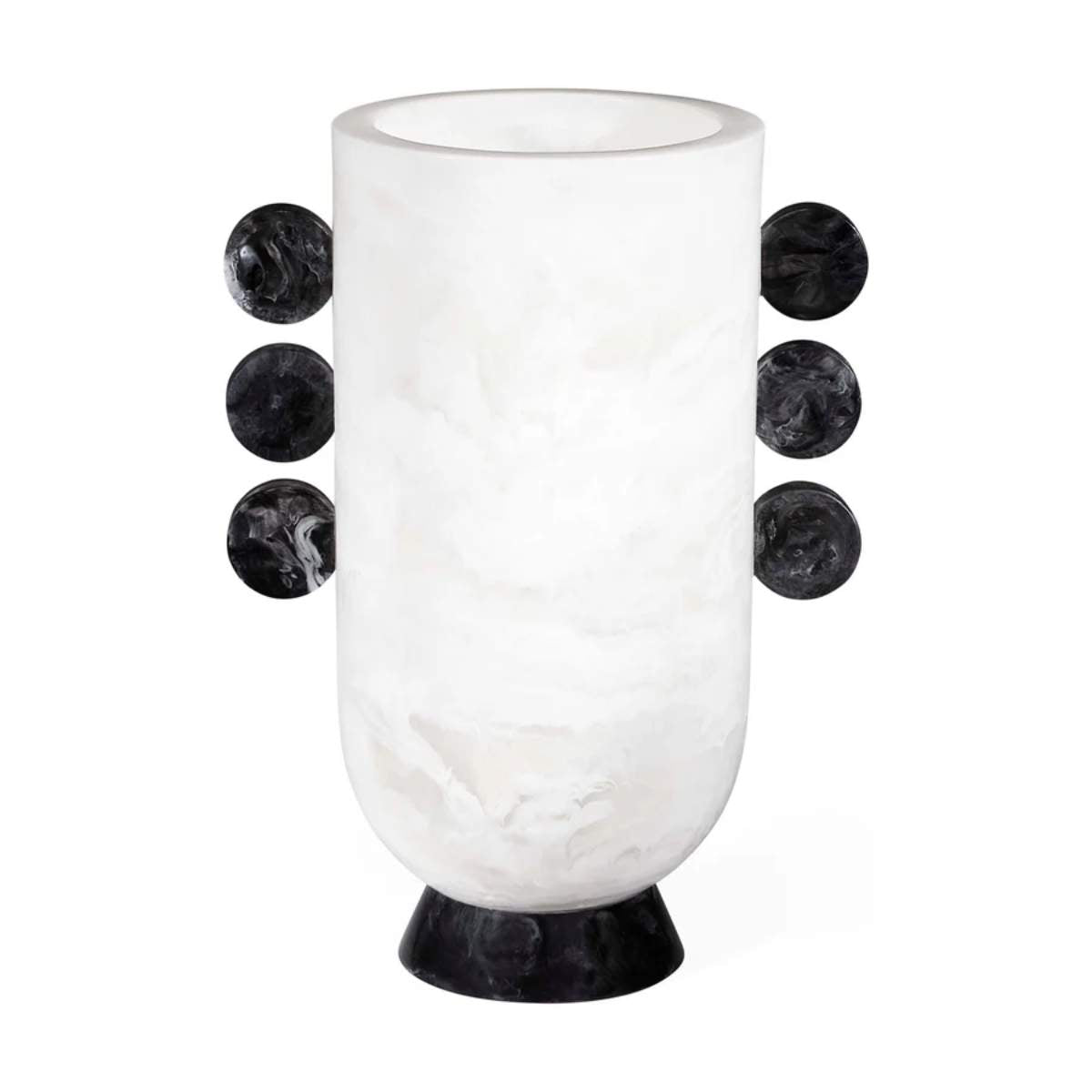 Jonathan Adler Como Black & White Disc Urn
