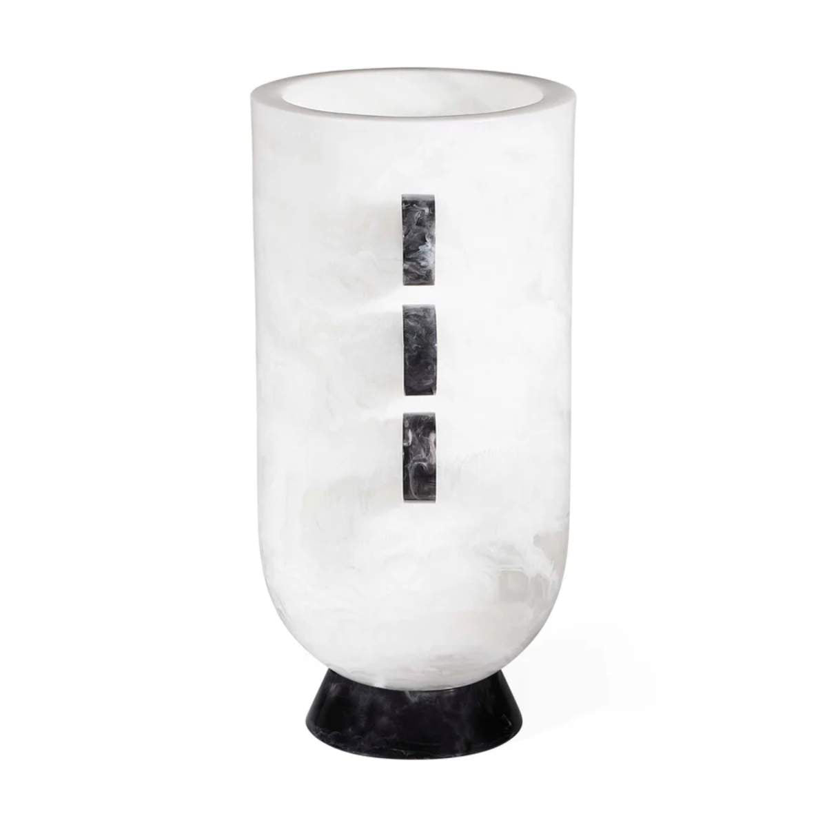 Jonathan Adler Como Black & White Disc Urn