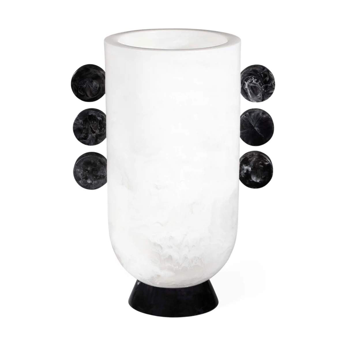 Jonathan Adler Como Black & White Disc Urn