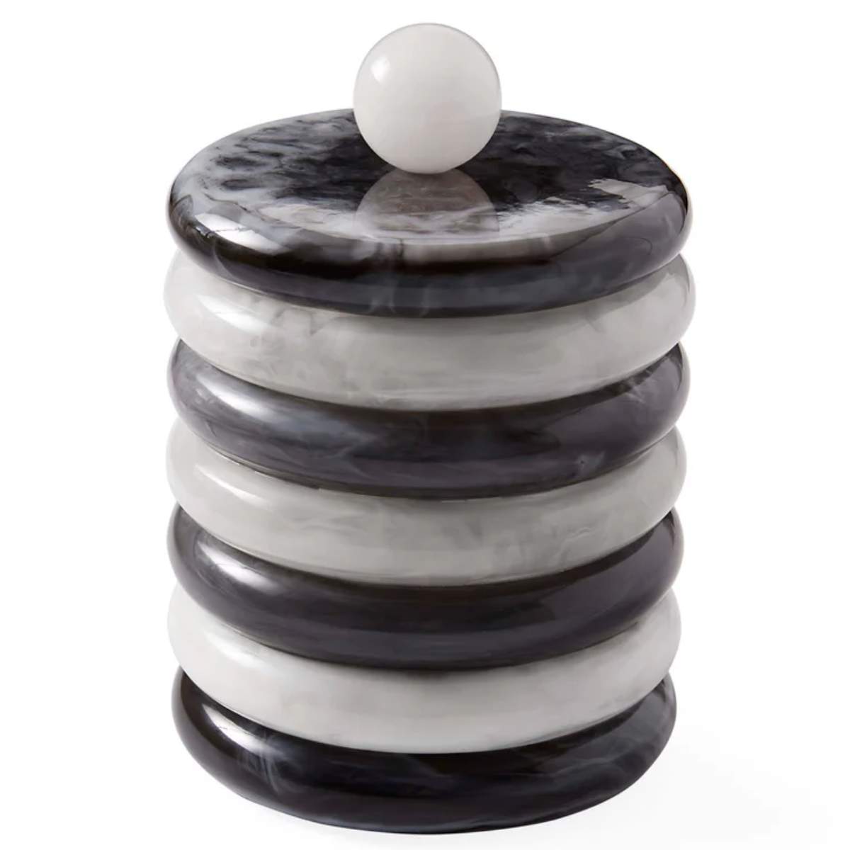 Jonathan Adler Como Black & White Ice Bucket