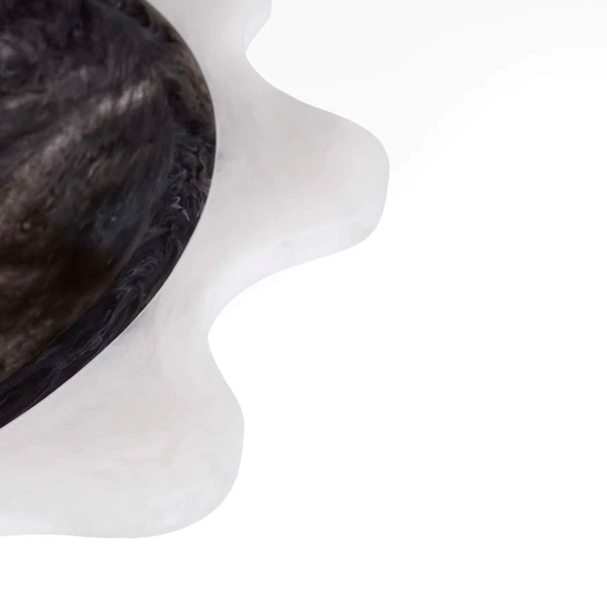 Jonathan Adler Como Black & White Ripple Bowl
