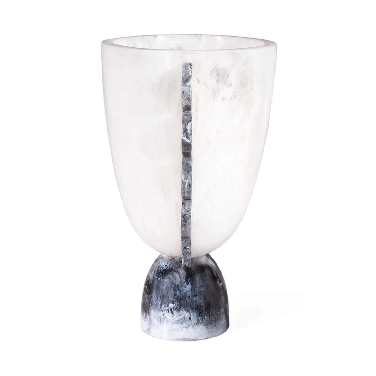 Jonathan Adler Como Black & White Scalloped Urn