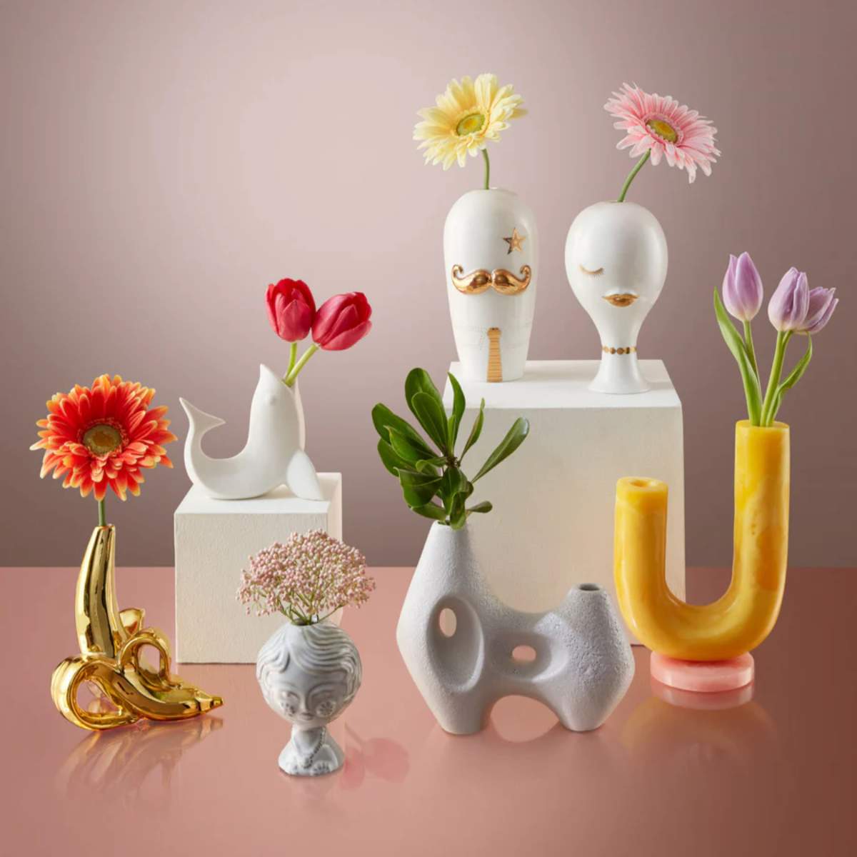 Jonathan Adler Como Double Tube Vase