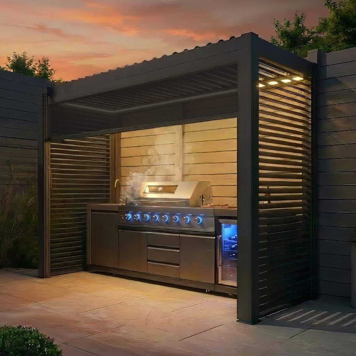 Maze - Como Freestanding BBQ Shelter