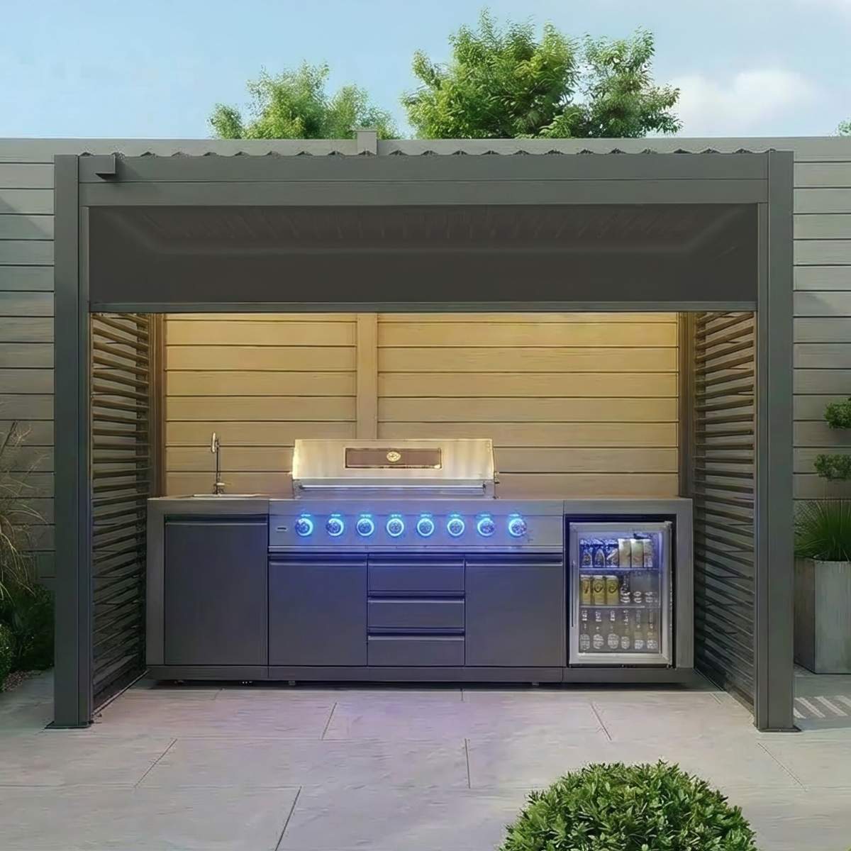 Maze - Como Freestanding BBQ Shelter