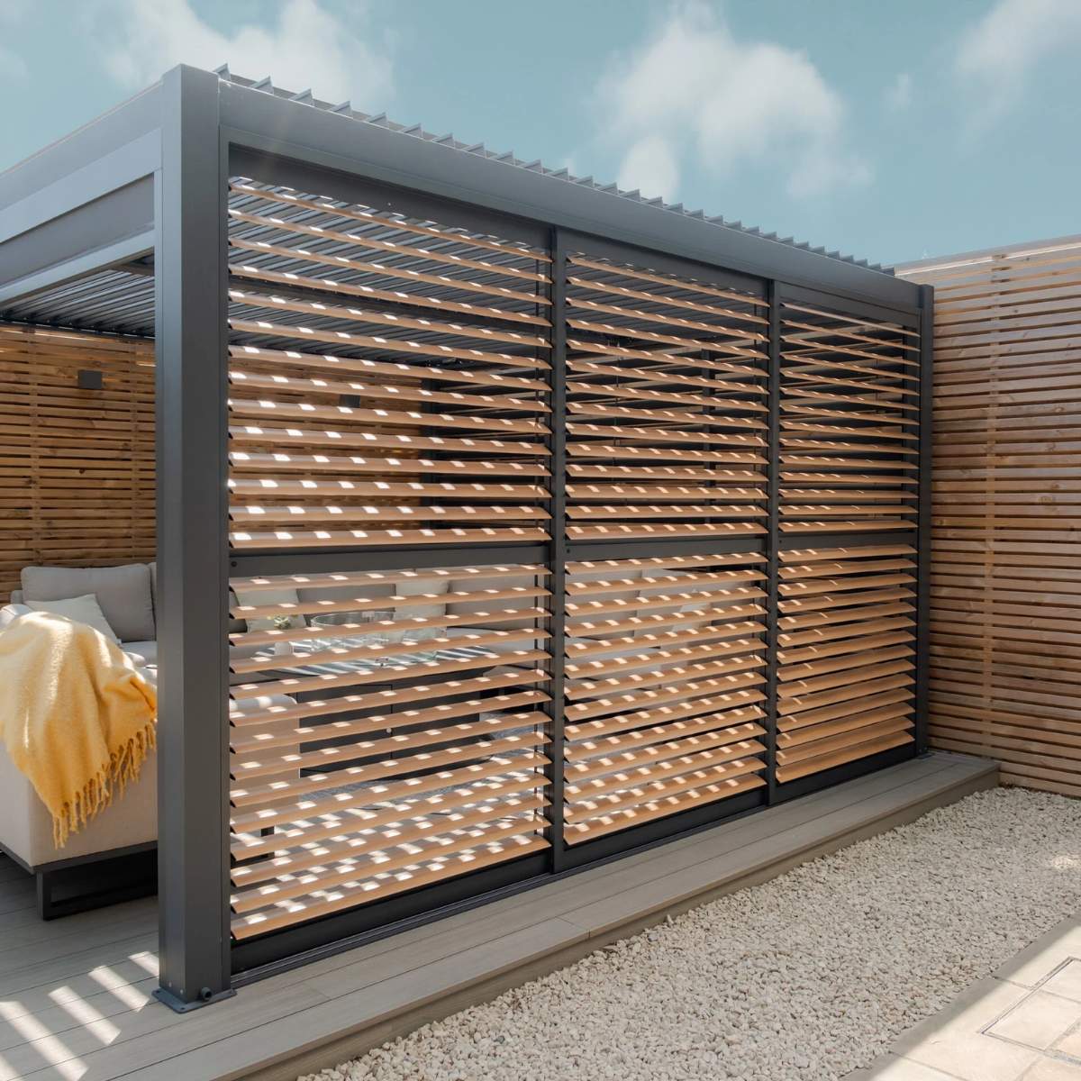 Maze - Como Pergola Sliding Louvre Panel Door