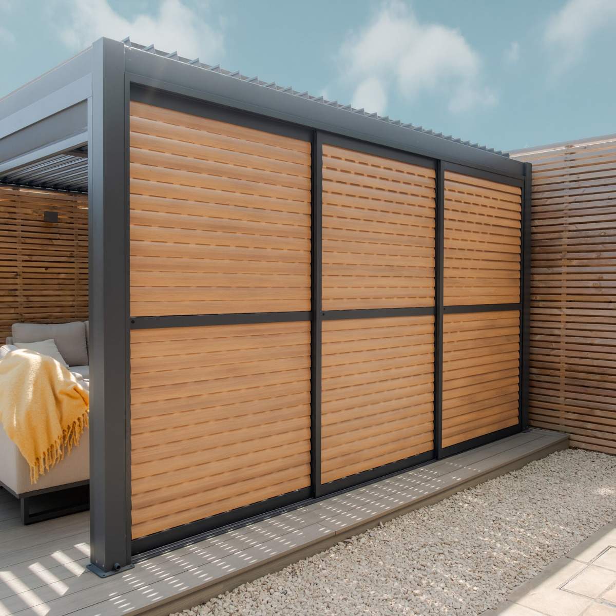 Maze - Como Pergola Sliding Louvre Panel Door