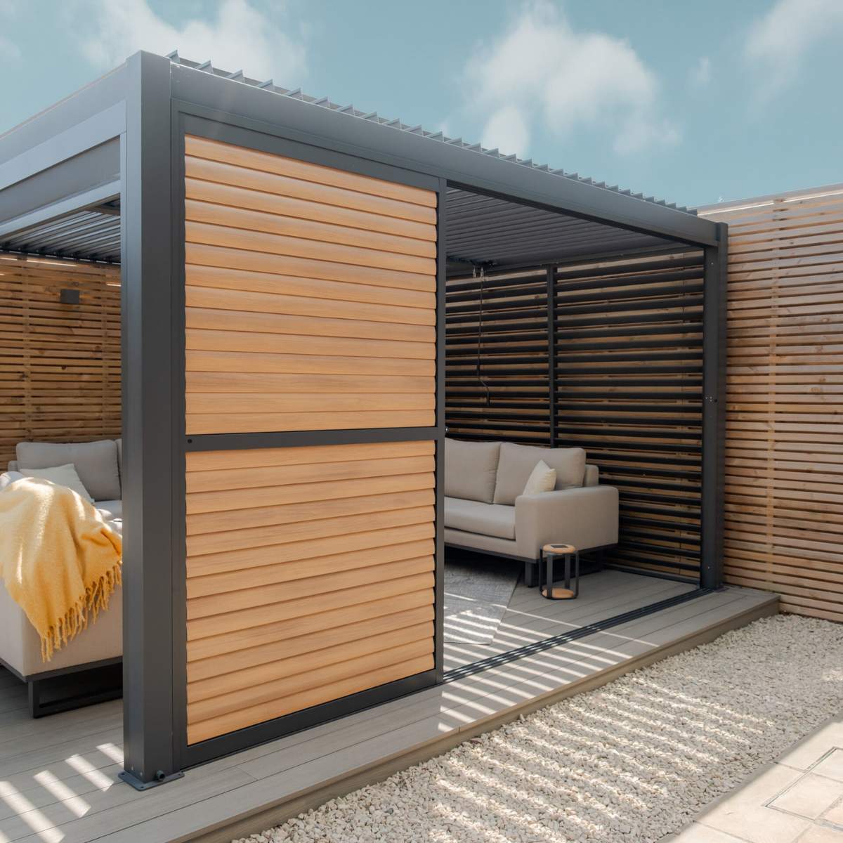 Maze - Como Pergola Sliding Louvre Panel Door