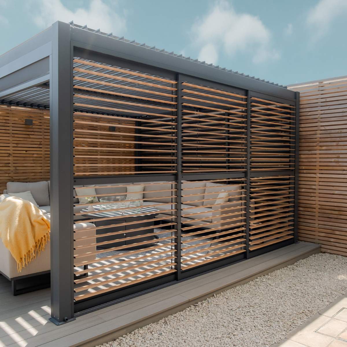 Maze - Como Pergola Sliding Louvre Panel Door