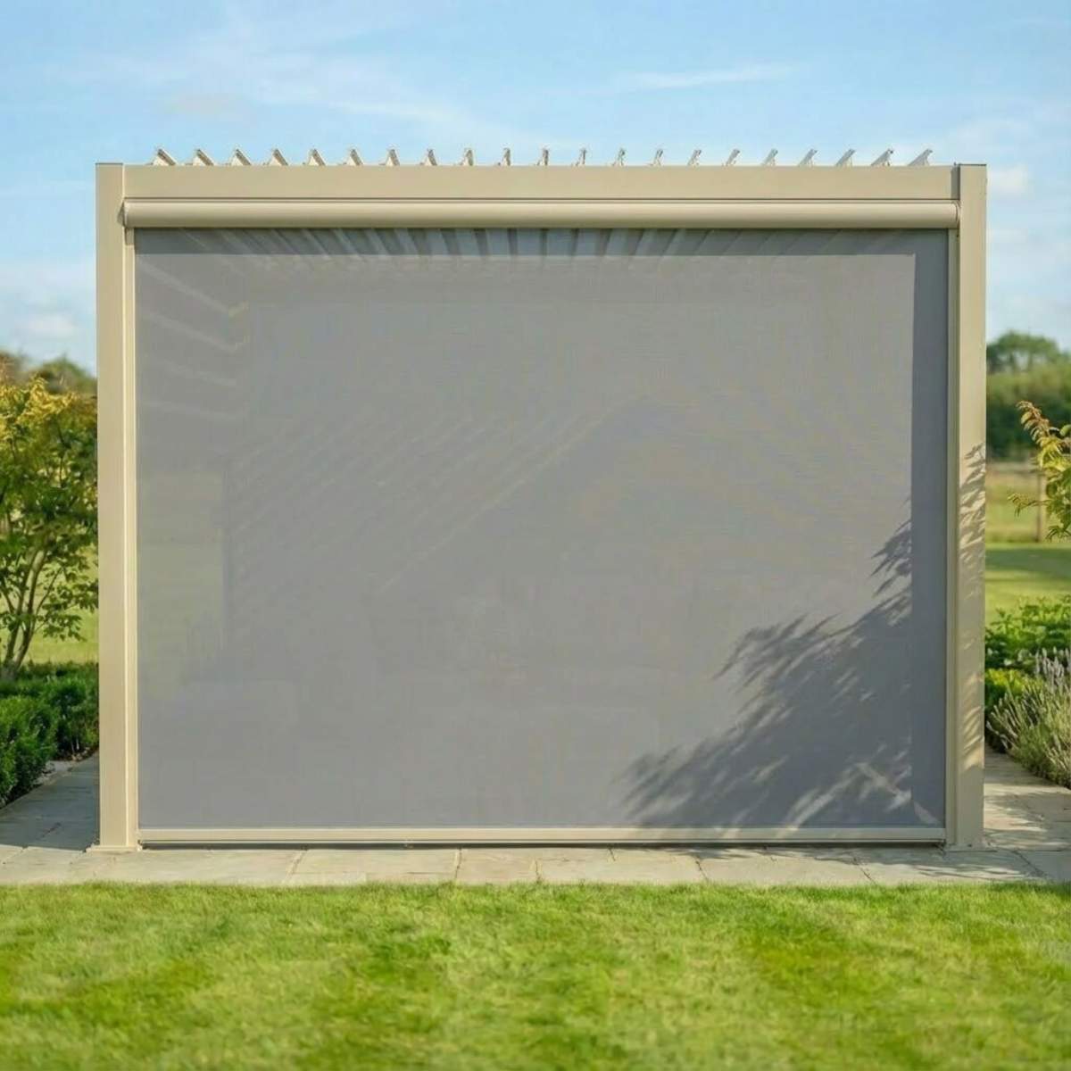 Maze - Como Pergola Zip Drop Side Blind