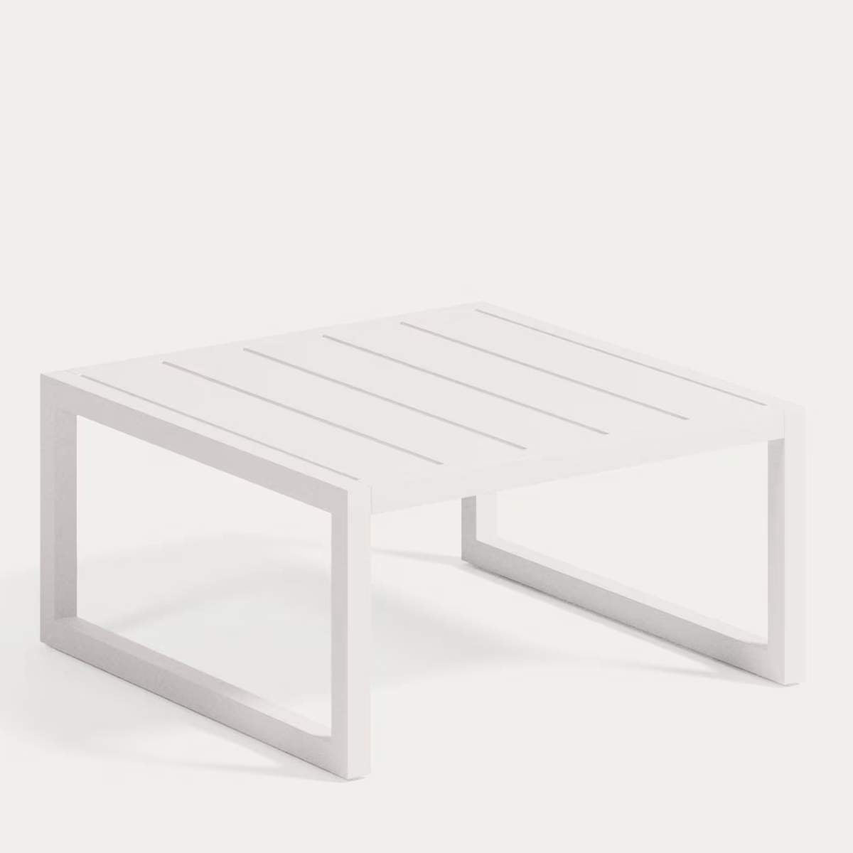 Kave Home Comova 100% outdoor side table made from green aluminium, 60 x 60 cm