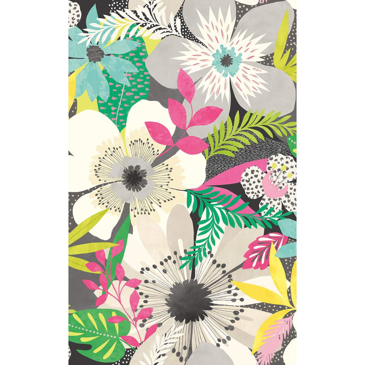 Ohpopsi Concept	Floral Riot - Chalk & Carbon
