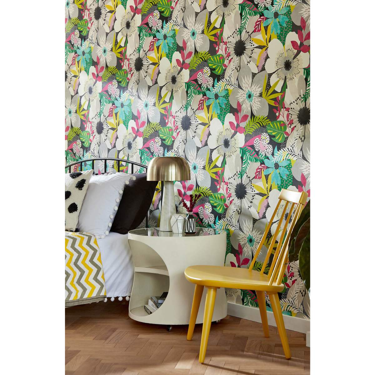 Ohpopsi Concept	Floral Riot - Chalk & Carbon