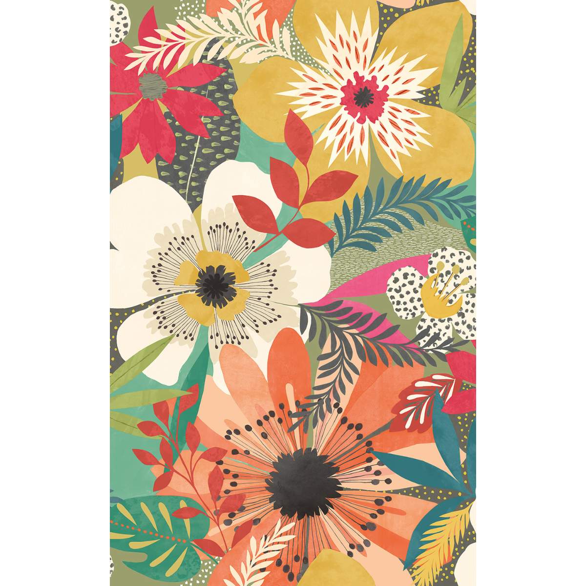 Ohpopsi Concept	Floral Riot - Olive