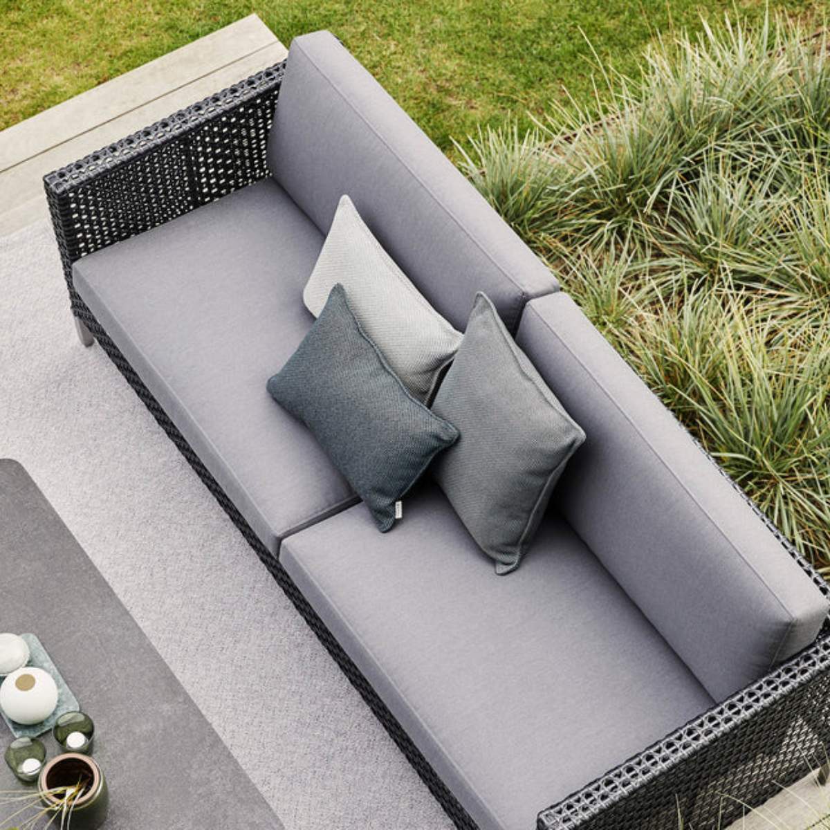 Cane-line Connect 3-Seater Sofa, Cushion Set