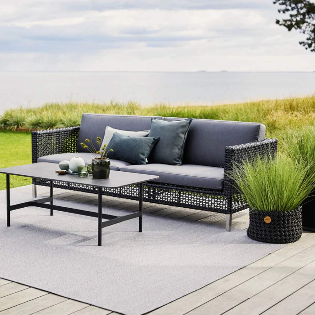 Cane-line Connect 3-Seater Sofa, Cushion Set