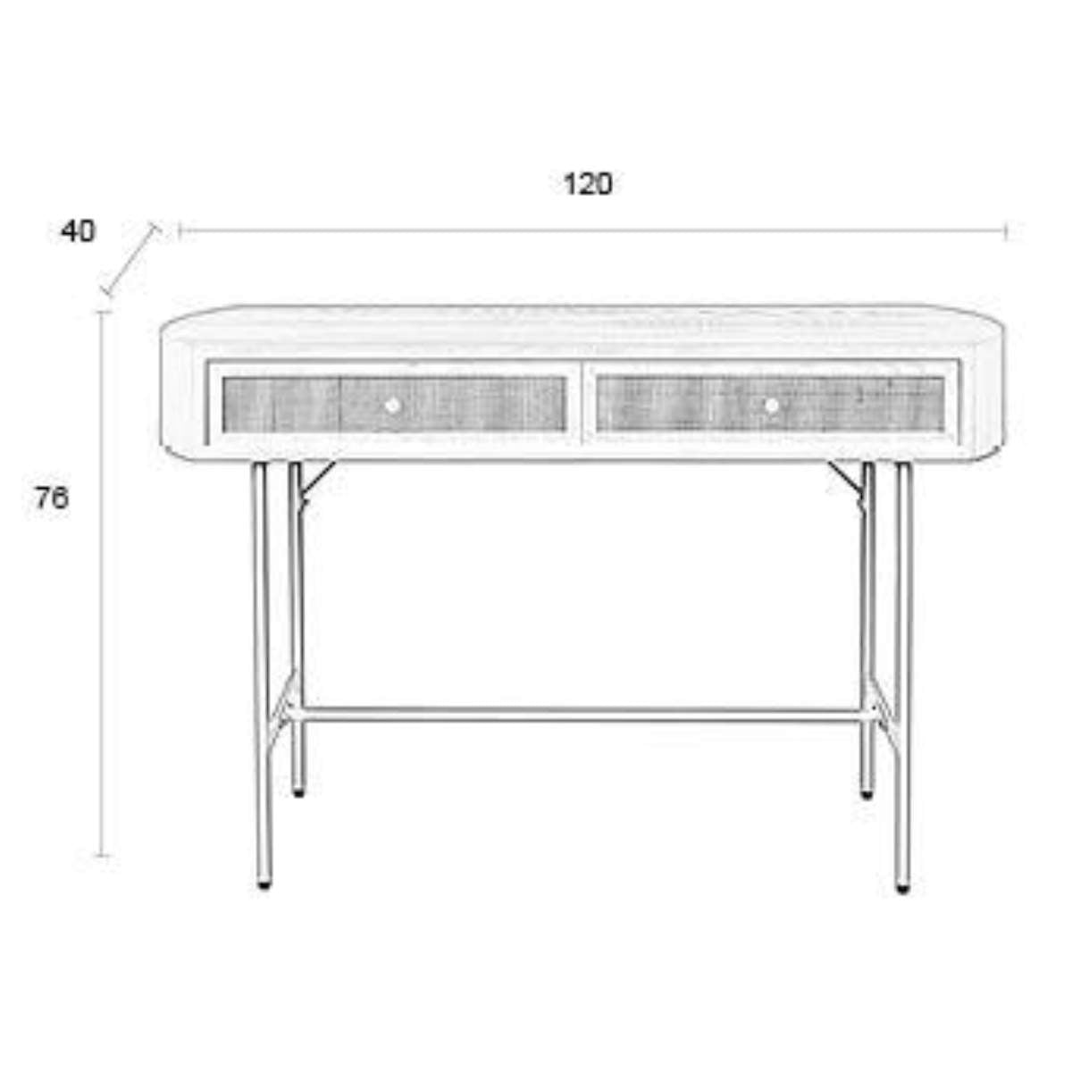 Beau&Co Console Table Amaya 2dr