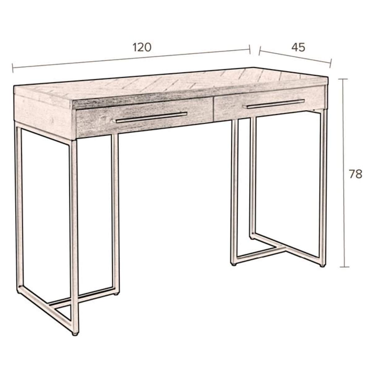 Dutch Bone Console Table Class