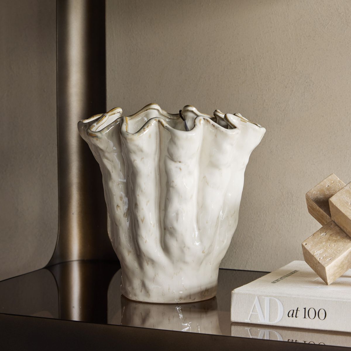 Libra Interiors Coralie Glazed Vase