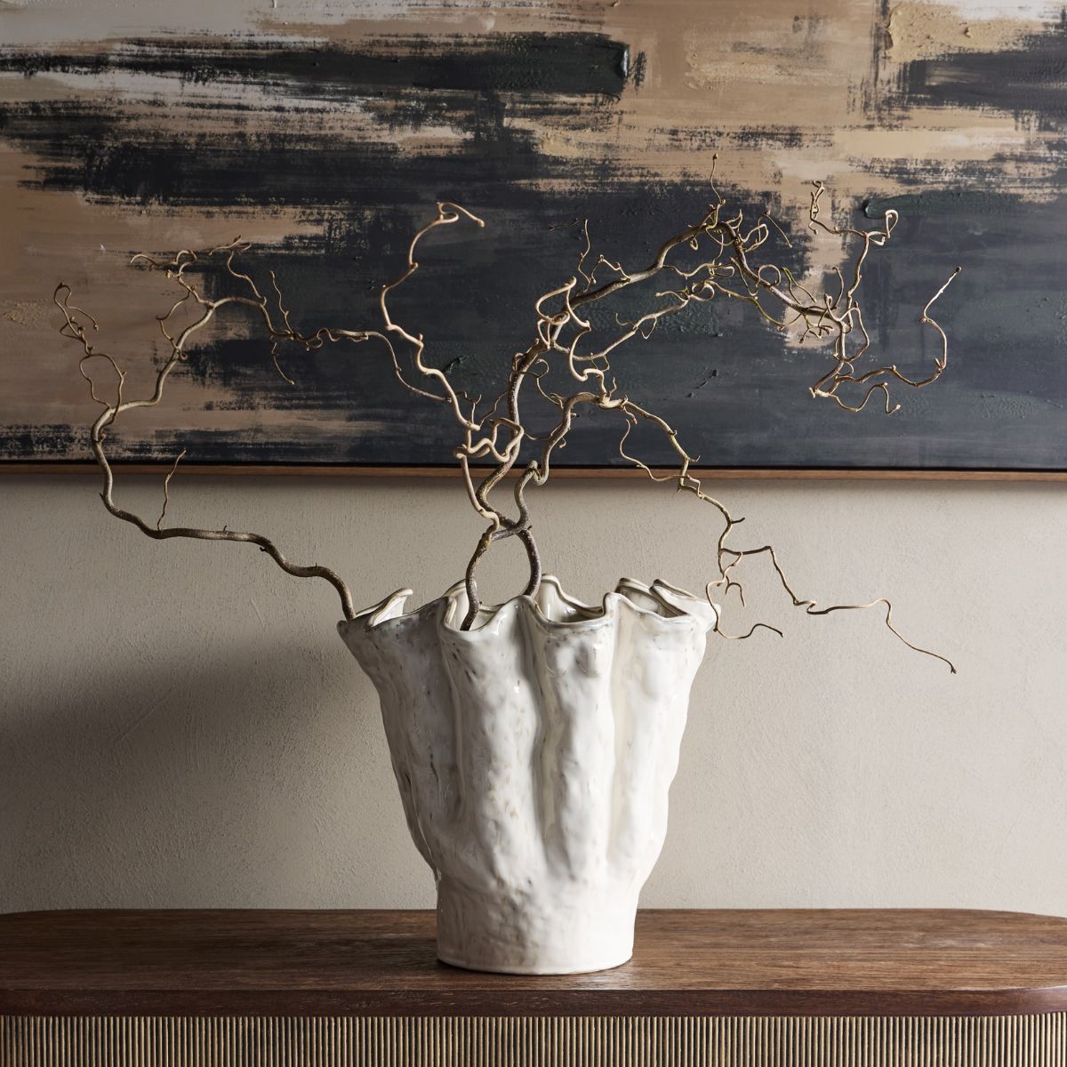 Libra Interiors Coralie Glazed Vase