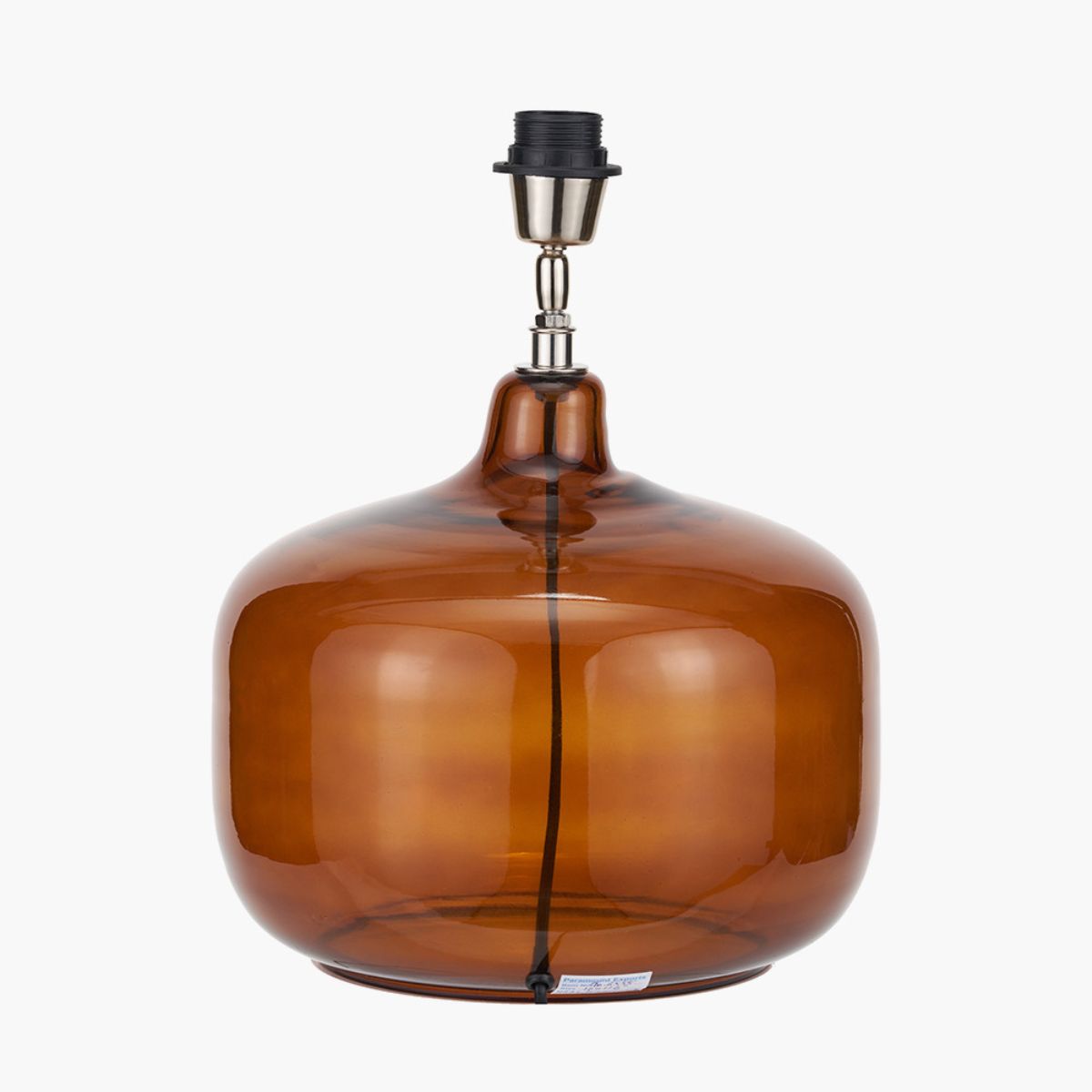 Pacific Lifestyle Corby Amber Glass Table Lamp Base