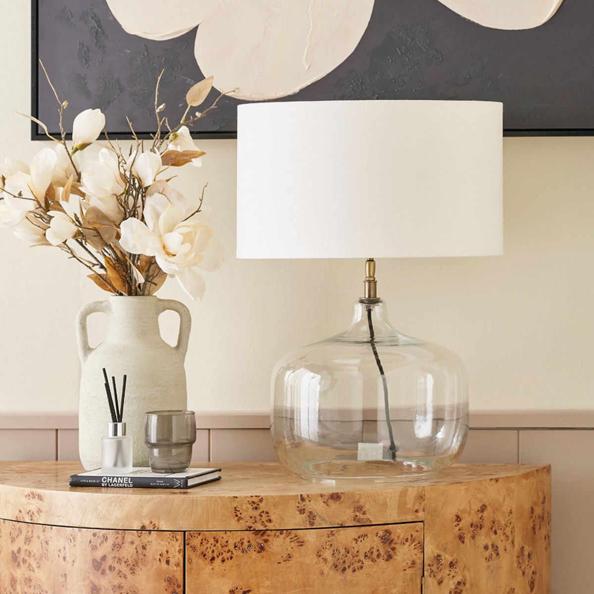 Pacific Lifestyle Corby Clear Glass Table Lamp Base
