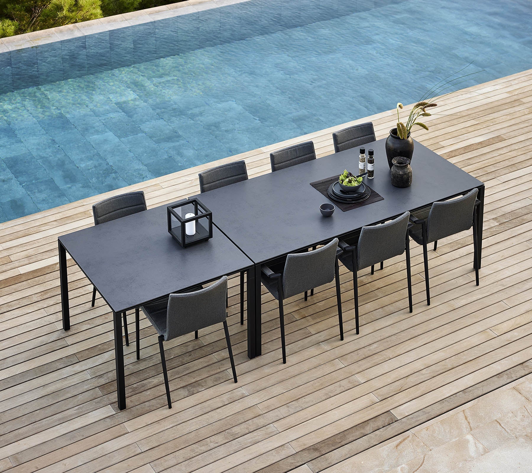 Cane-line Pure dining table, 100x100 cm