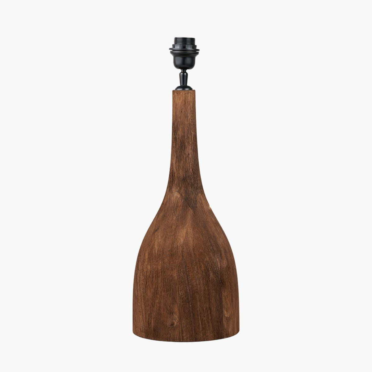 Pacific Lifestyle Corella Chocolate Brown Mango Wood Curved Table Lamp Base