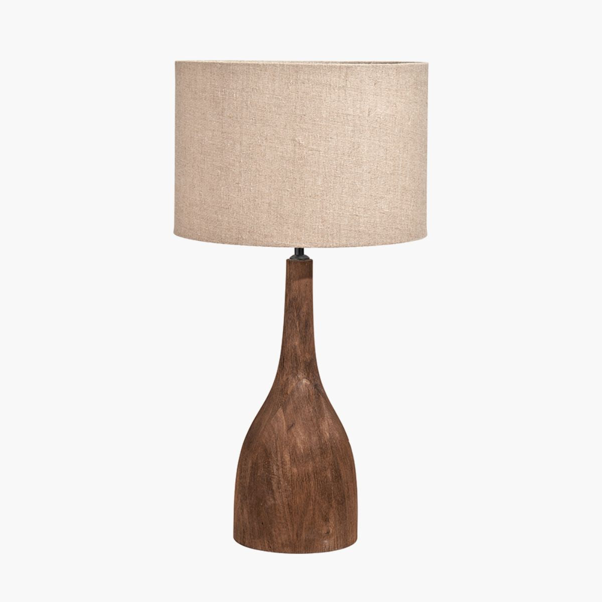 Pacific Lifestyle Corella Chocolate Brown Mango Wood Curved Table Lamp Base