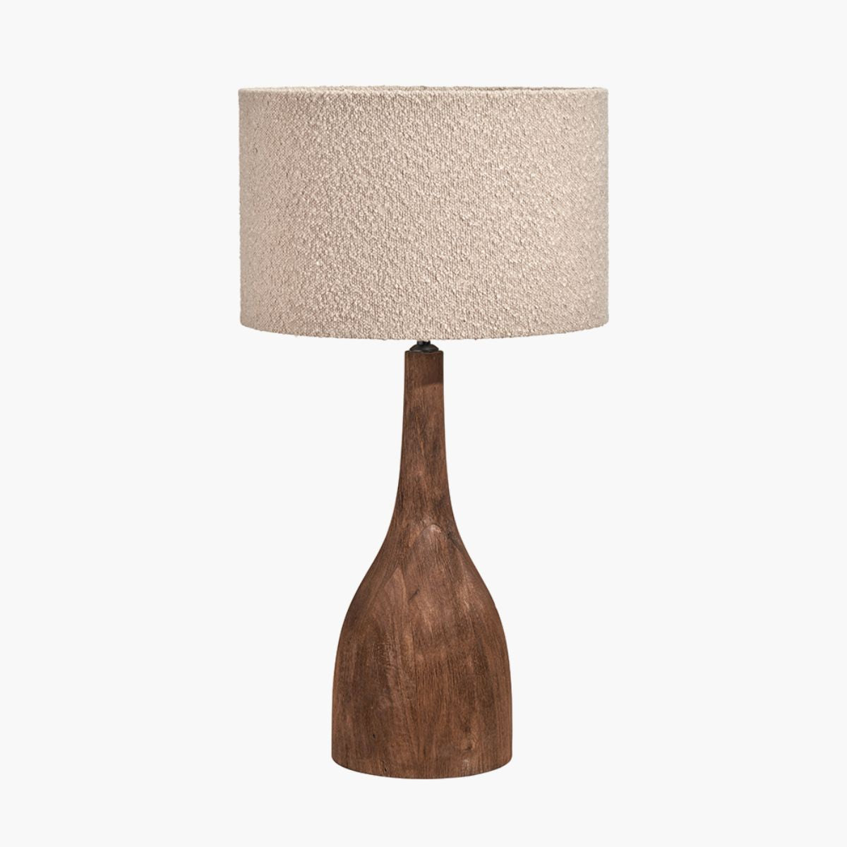 Pacific Lifestyle Corella Chocolate Brown Mango Wood Curved Table Lamp Base