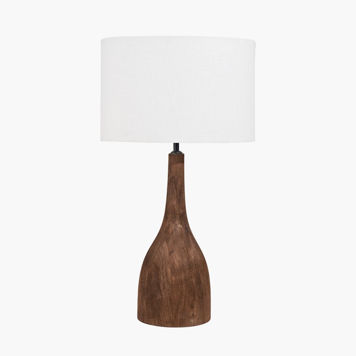 Pacific Lifestyle Corella Chocolate Brown Mango Wood Curved Table Lamp Base
