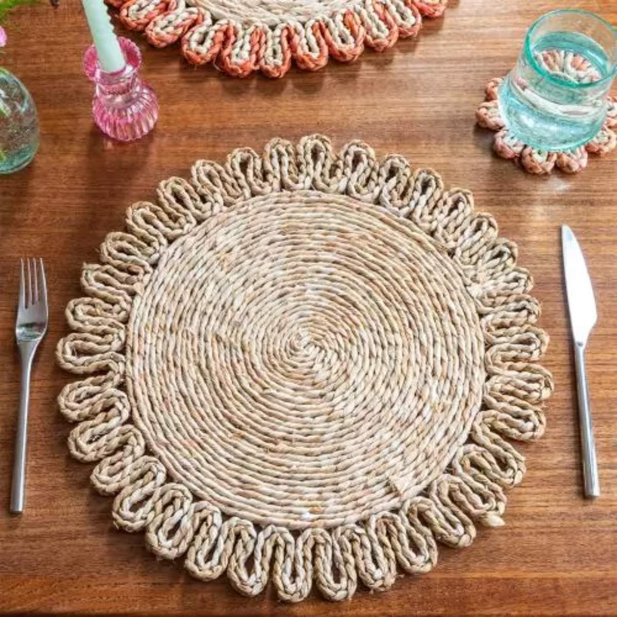 Rex London Corn husk placemat - Natural