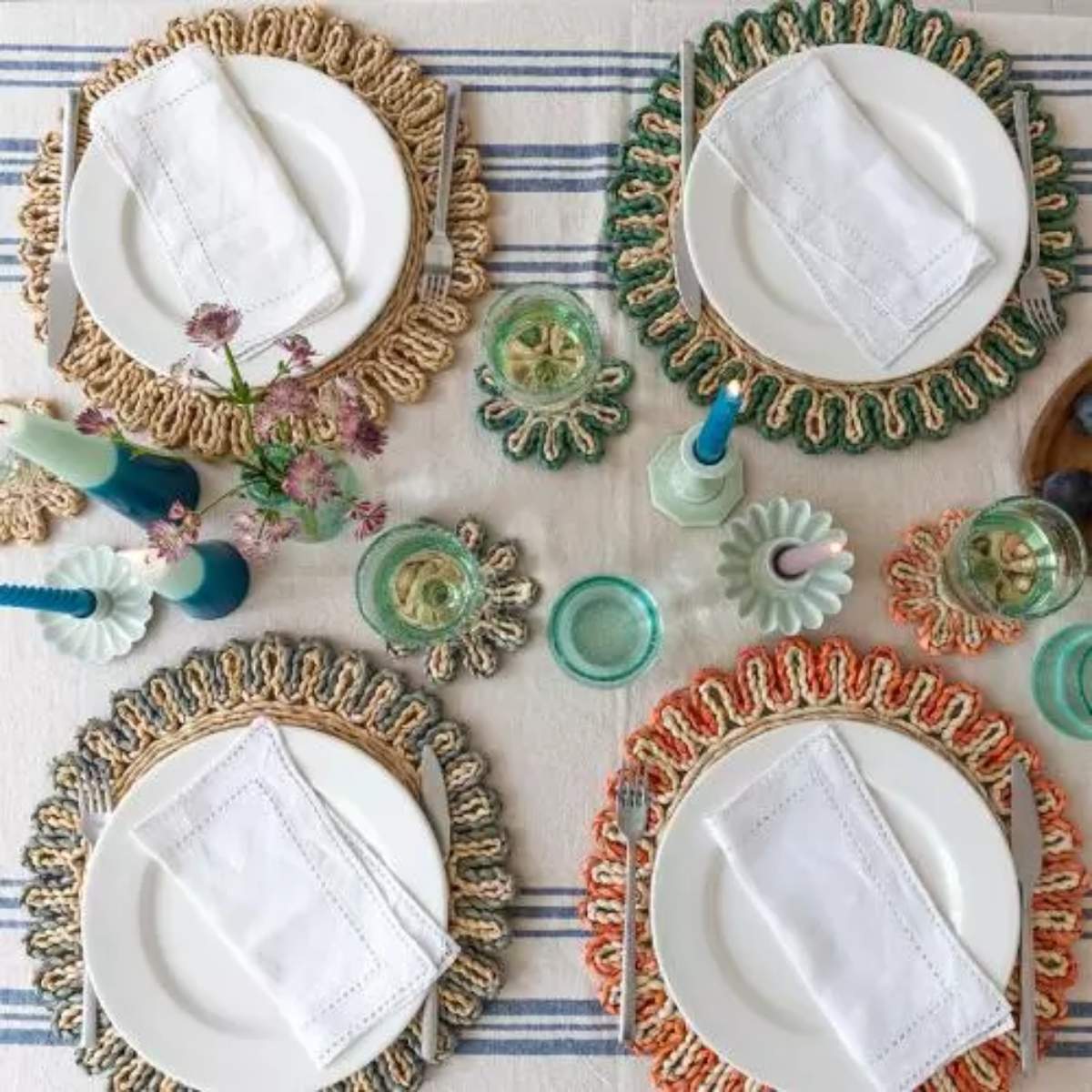 Rex London Corn husk placemat - Natural