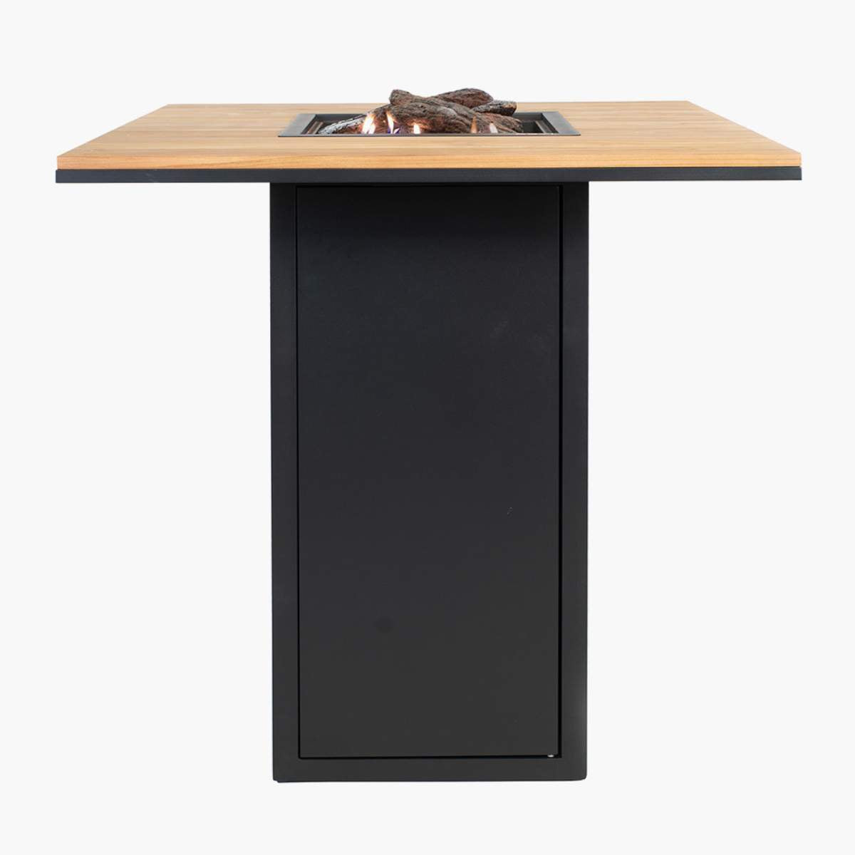 Pacific Lifestyle Cosiloft 100 Black and Teak Fire Pit Bar Table