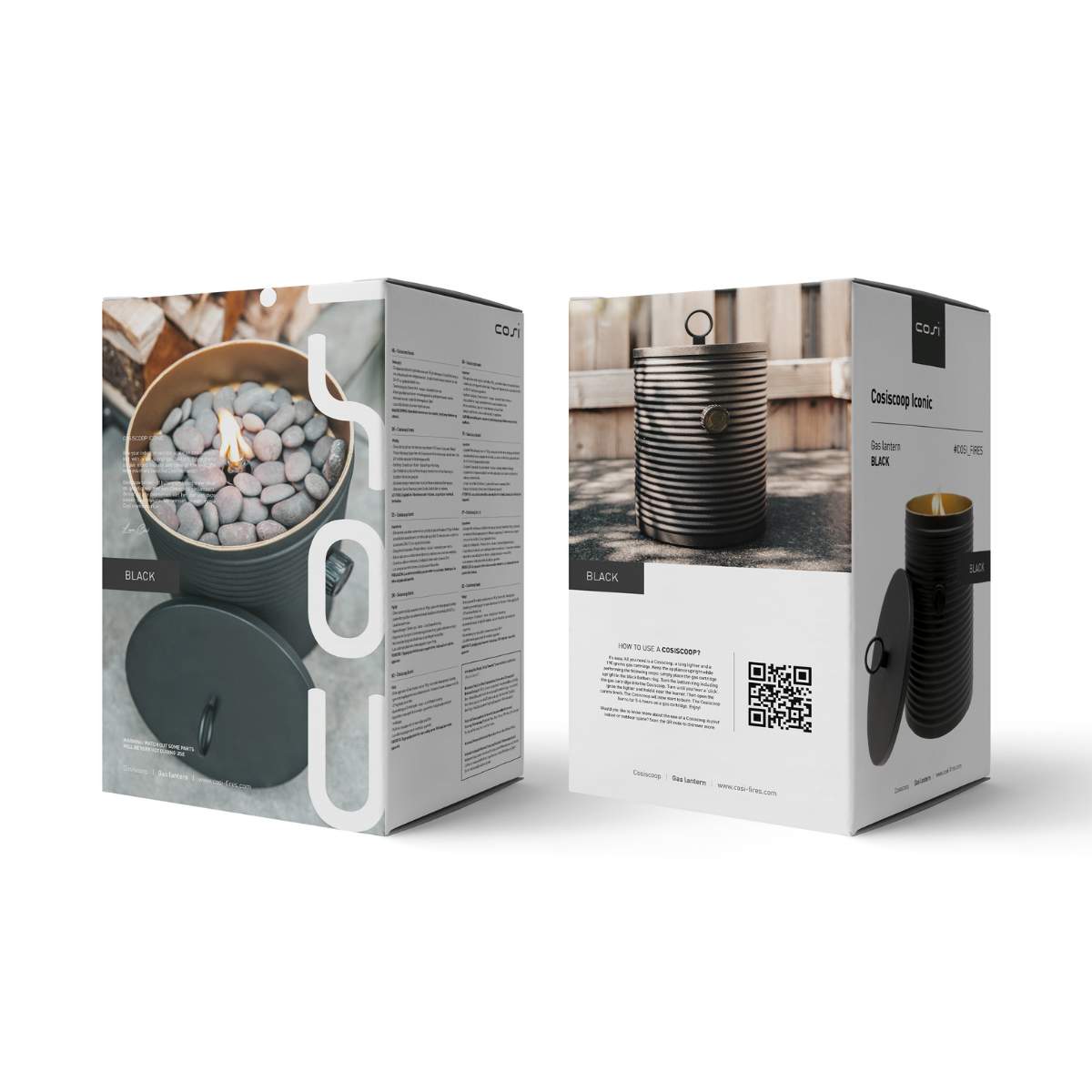 Pacific Lifestyle Cosiscoop Iconic Black Fire Lantern