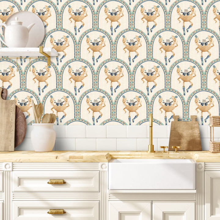 Brand Mckenzie Crab Cabana Wallpaper Sand Dune
